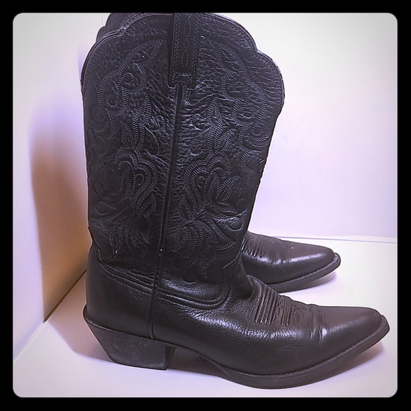 Ariat Shoes - Ariat Heritage Black Leather Western Boots US 7B